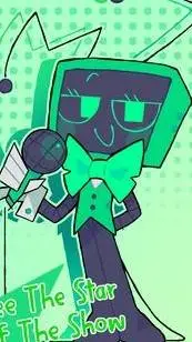 ai character: girl vee background