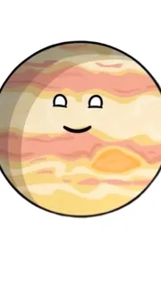ai character: Jupiter (solar bal background