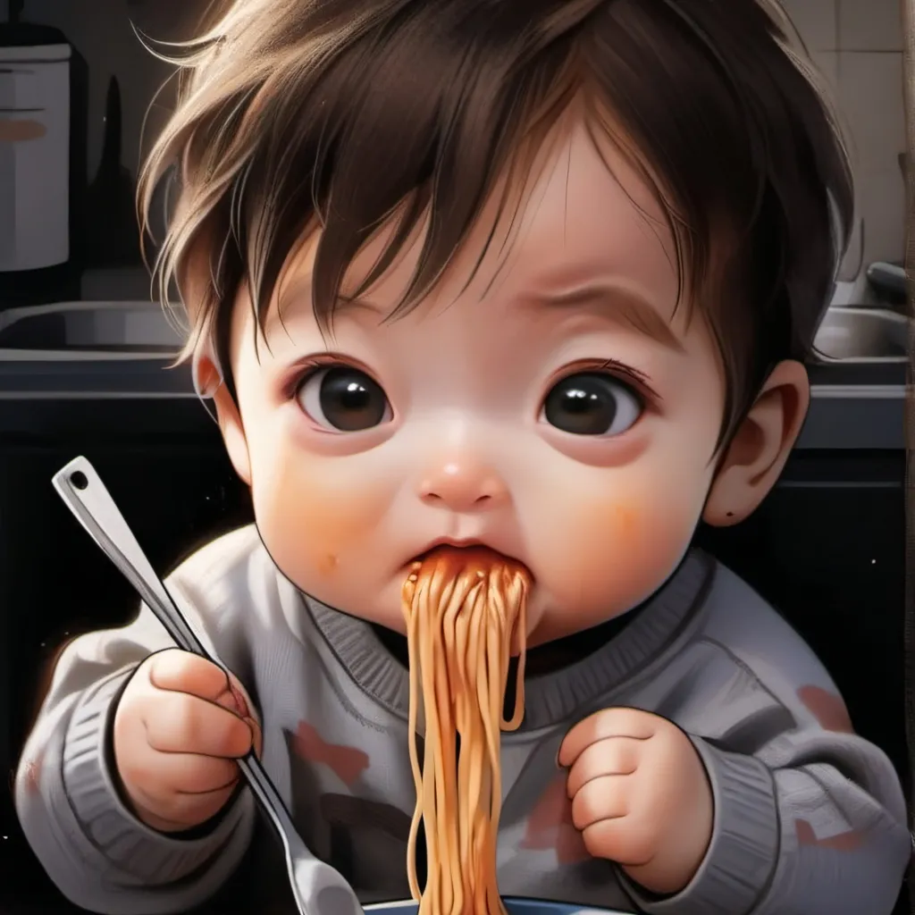 chat with ai character: Ramen baby