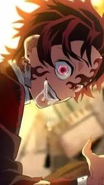 ai character: Tanjiro demon king background