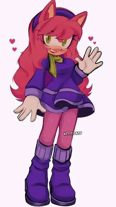 ai character: Amy rose  background