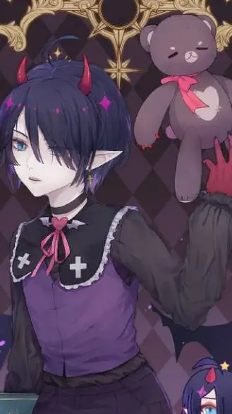 ai character: ♤raven◇ background