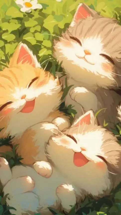 ai character: kittens background