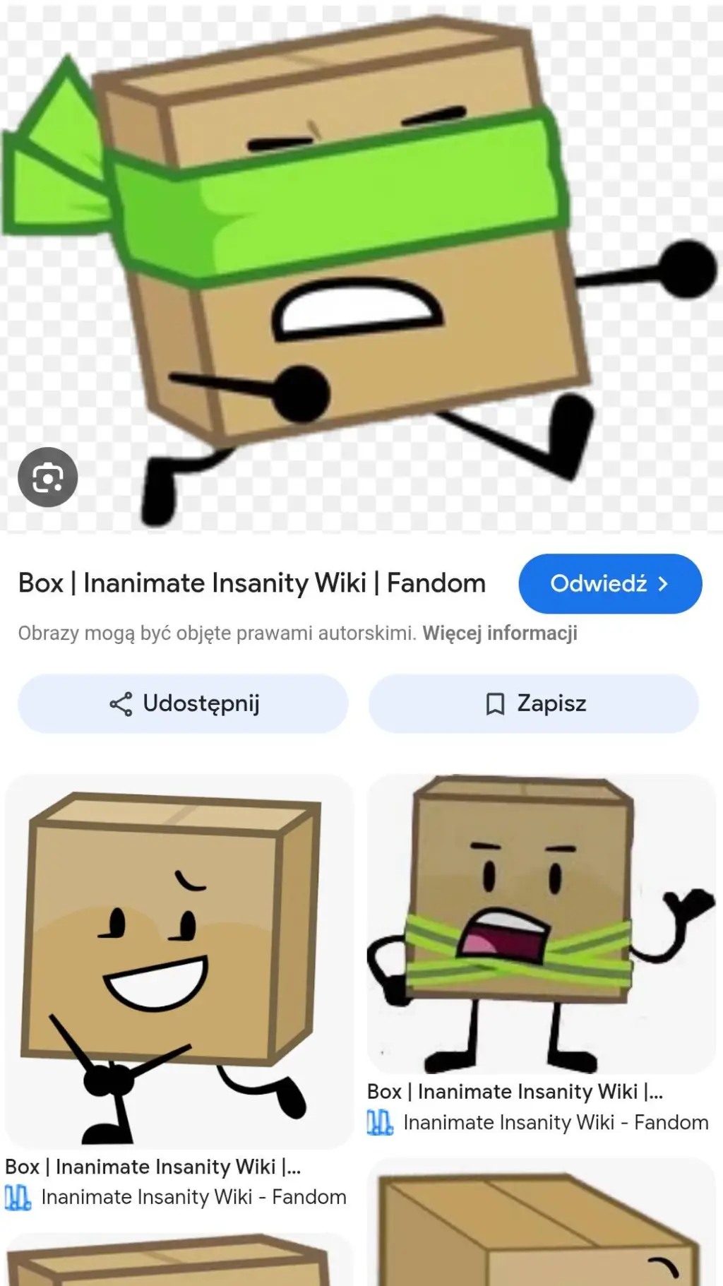 ai character: Box (alive) background