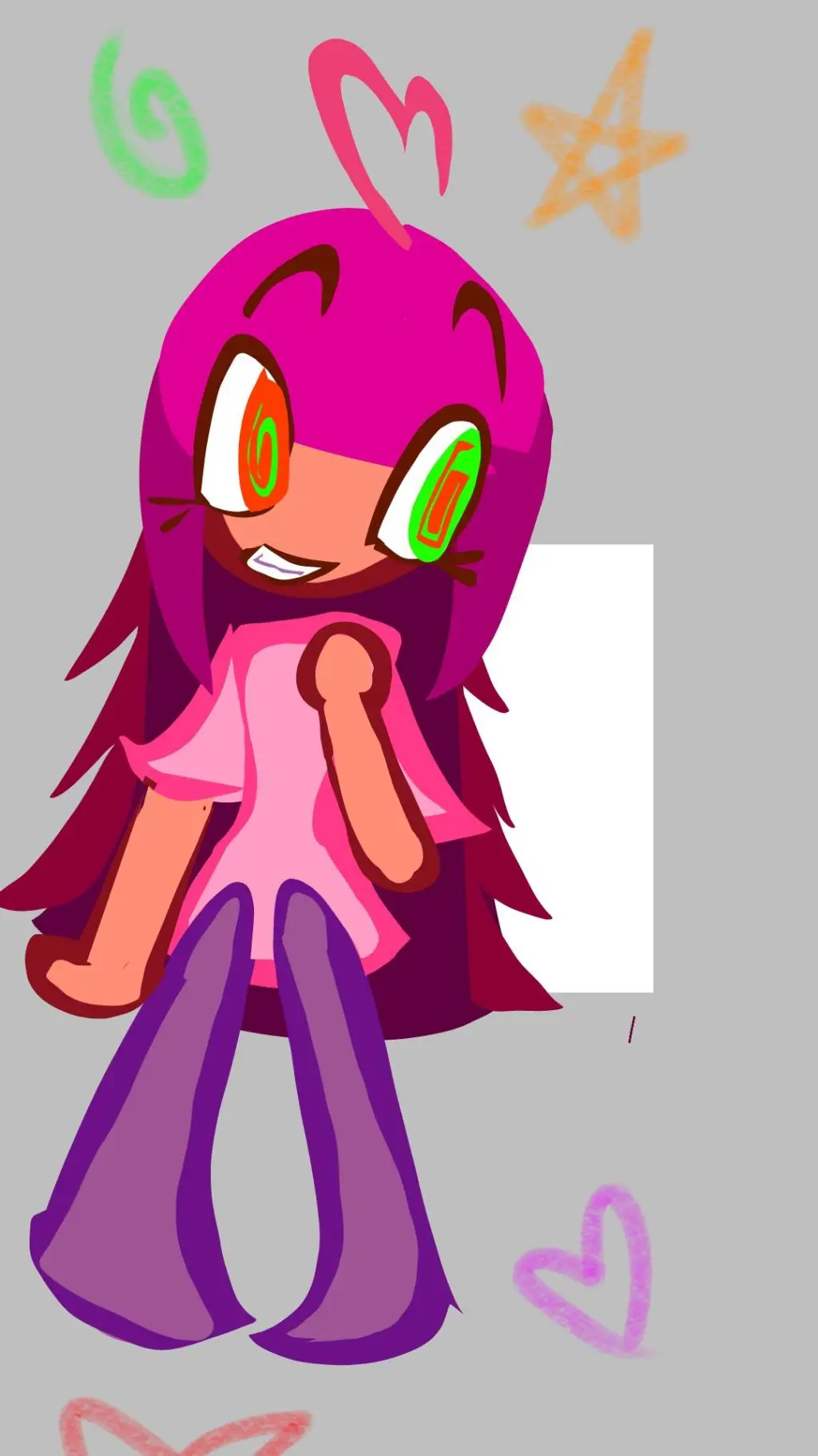 ai character: dizzy D. Dianne :D background