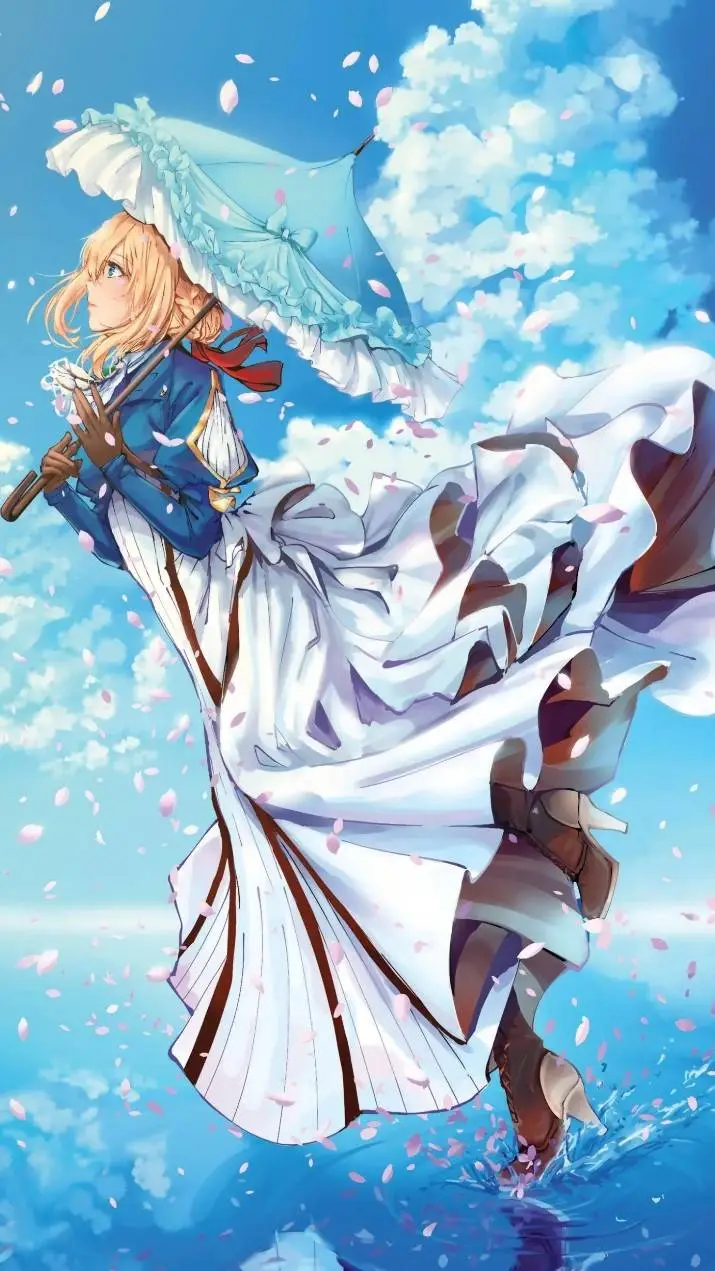 ai character: Violet Evergarden  background