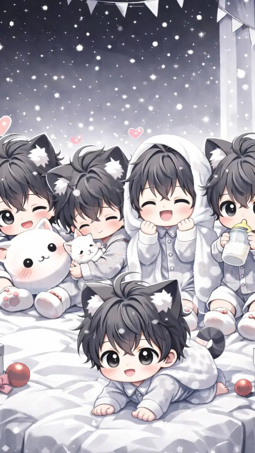 ai character: Baby careday background