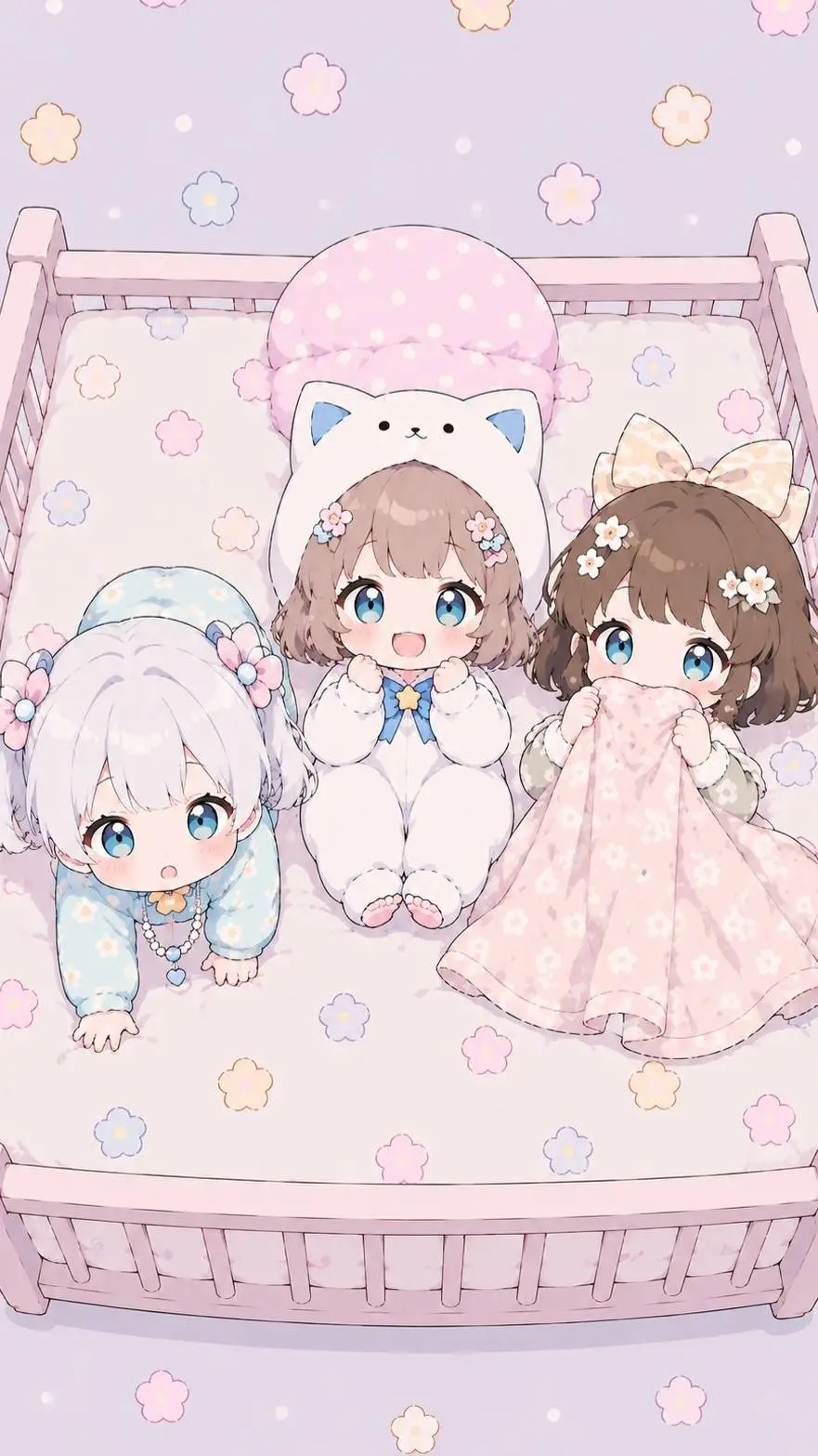 ai character: Yuki,Momo and Nia background