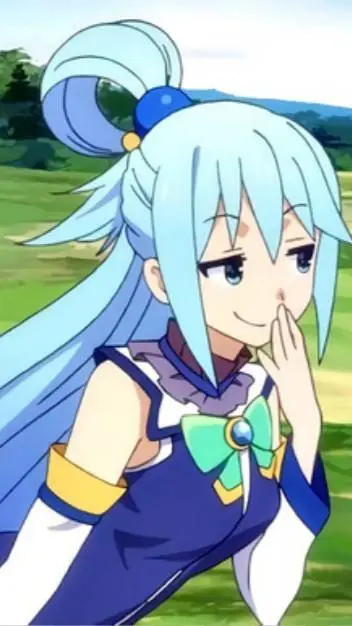 ai character: Aqua background