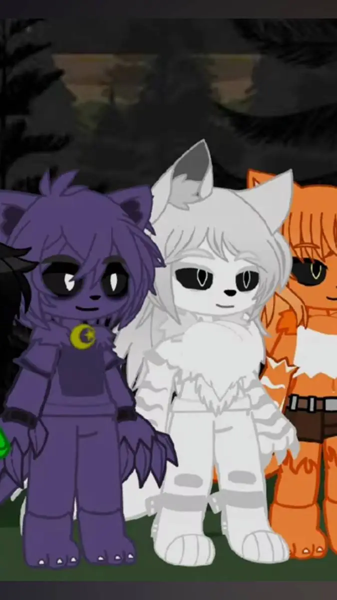 ai character: gotcha life wolf  background