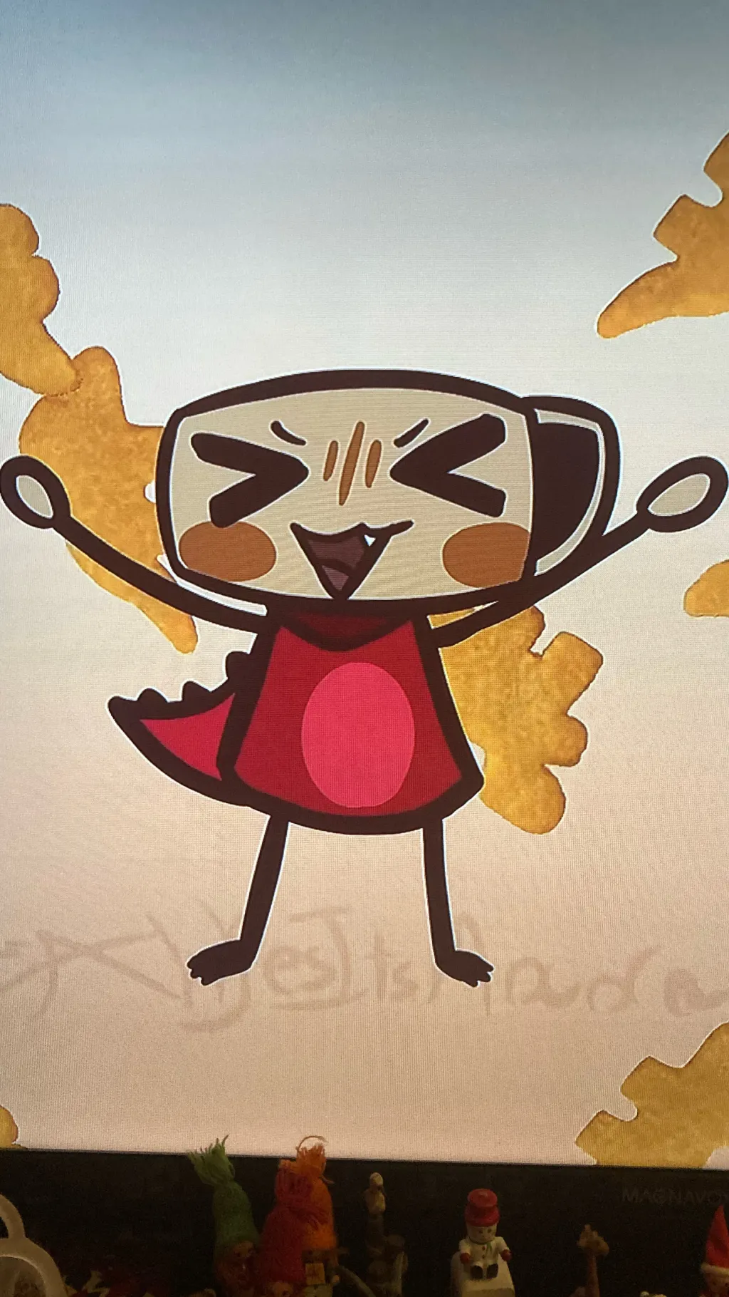 ai character: SHELL BELL background