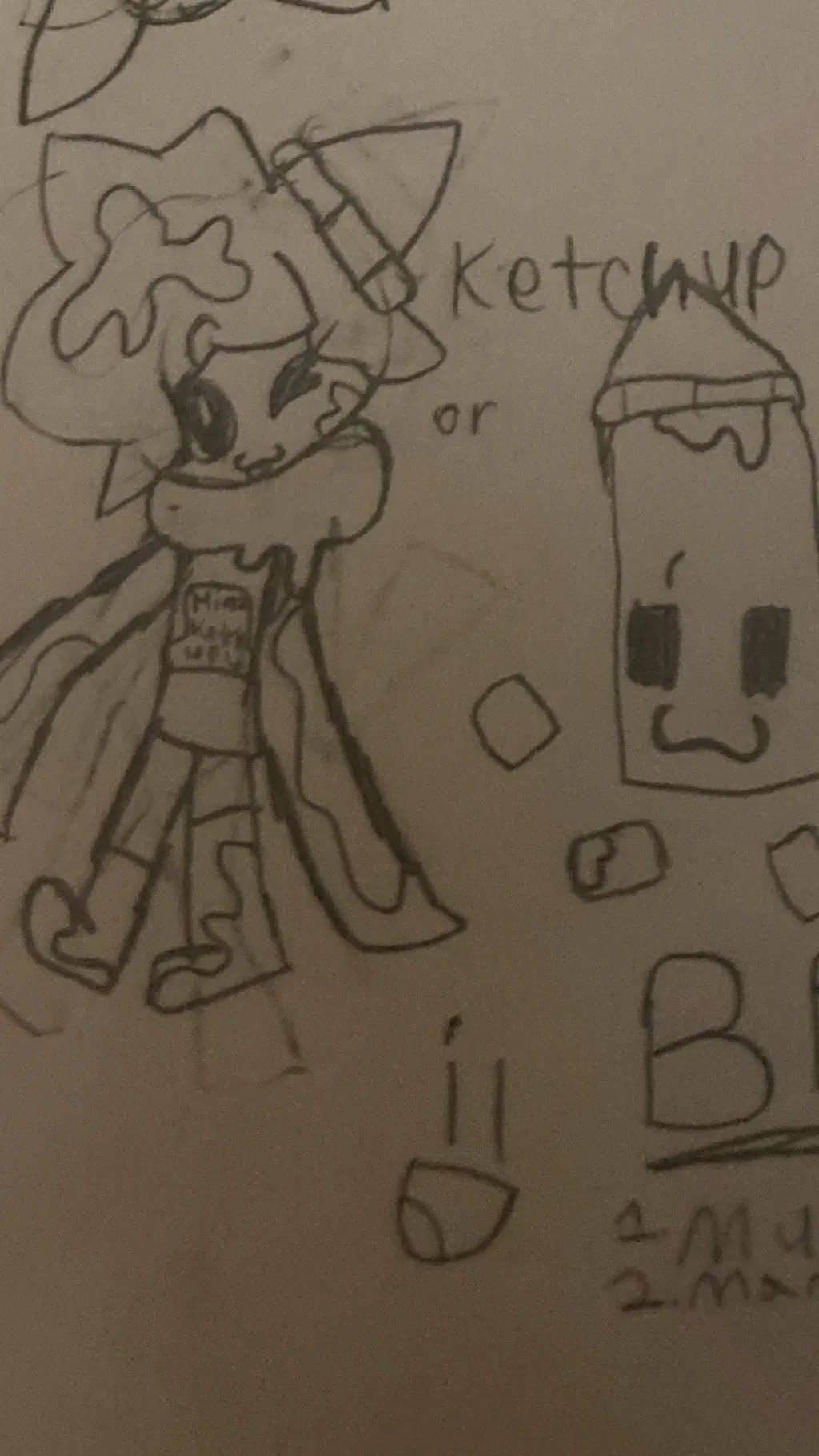 ai character: KETCHUP background