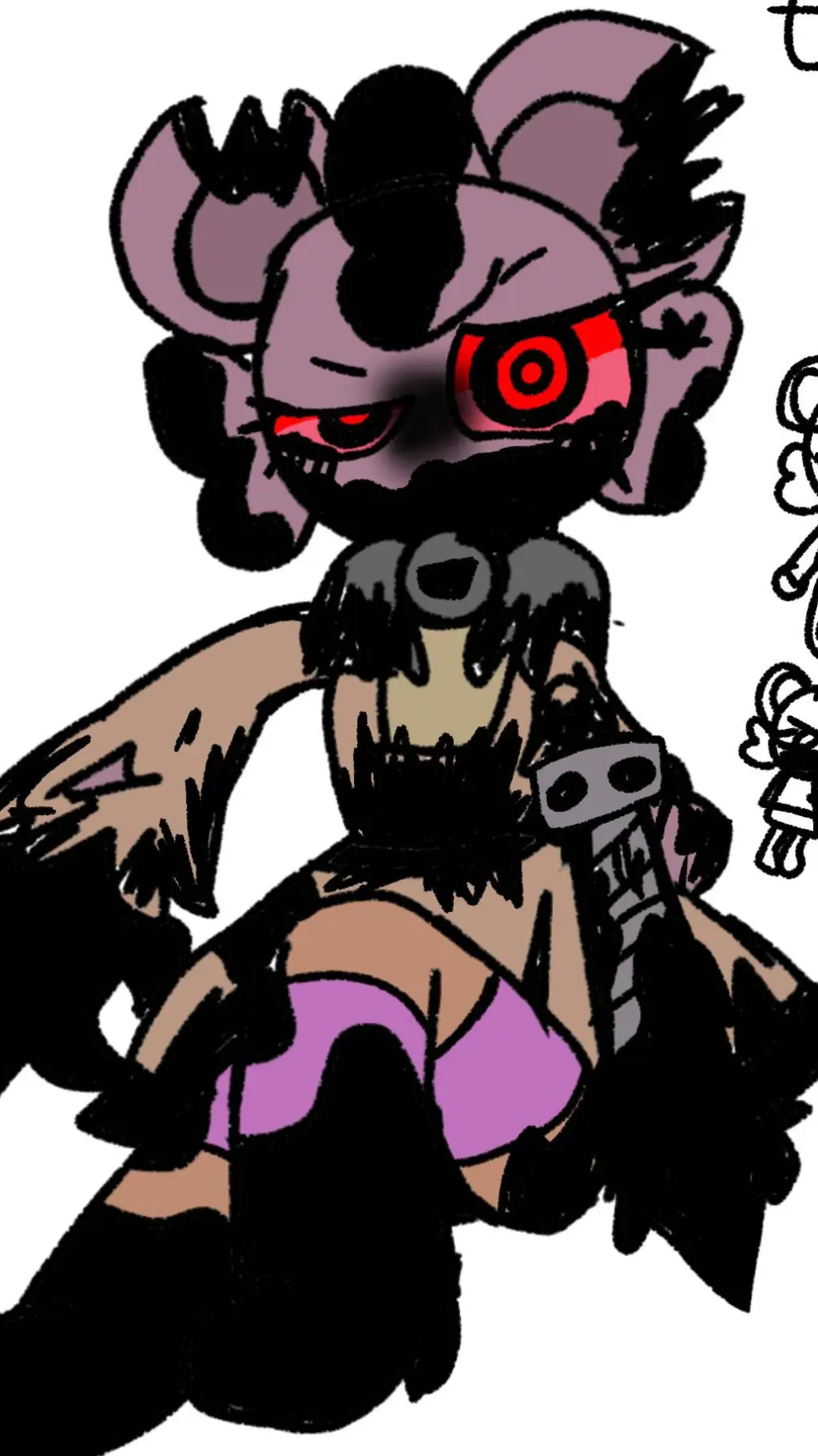 ai character: twisted Rosie  background