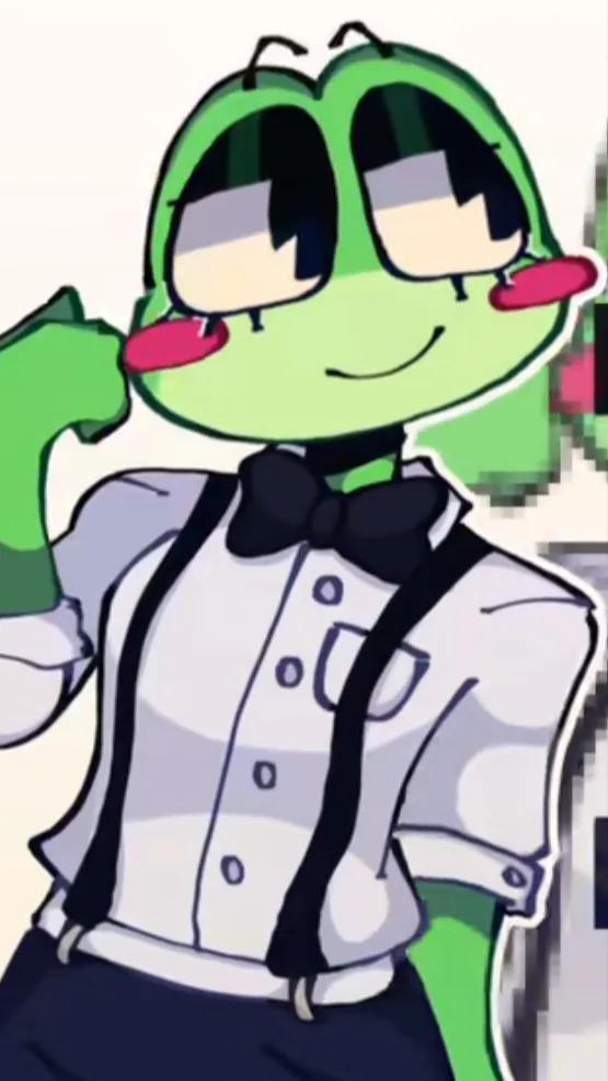 ai character: 🐸RIBBIT🐸 background