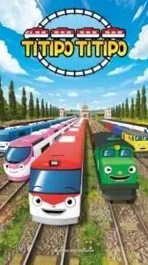 ai character: choo choo town!  background
