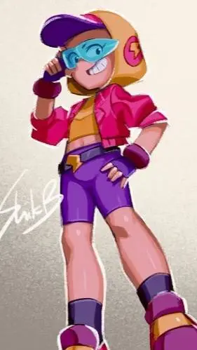 ai character: Max brawl stars background