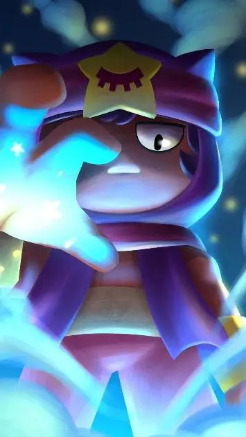 ai character: Sandy brawl stars background
