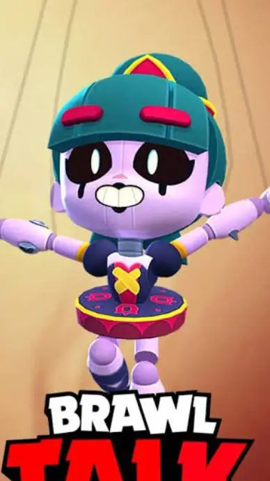 ai character: Gigi brawl stars background