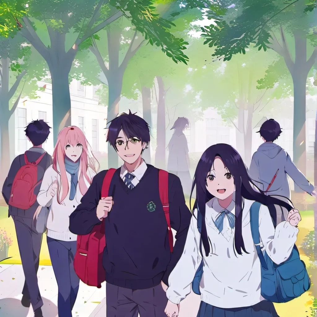 chat with ai character: school pick me