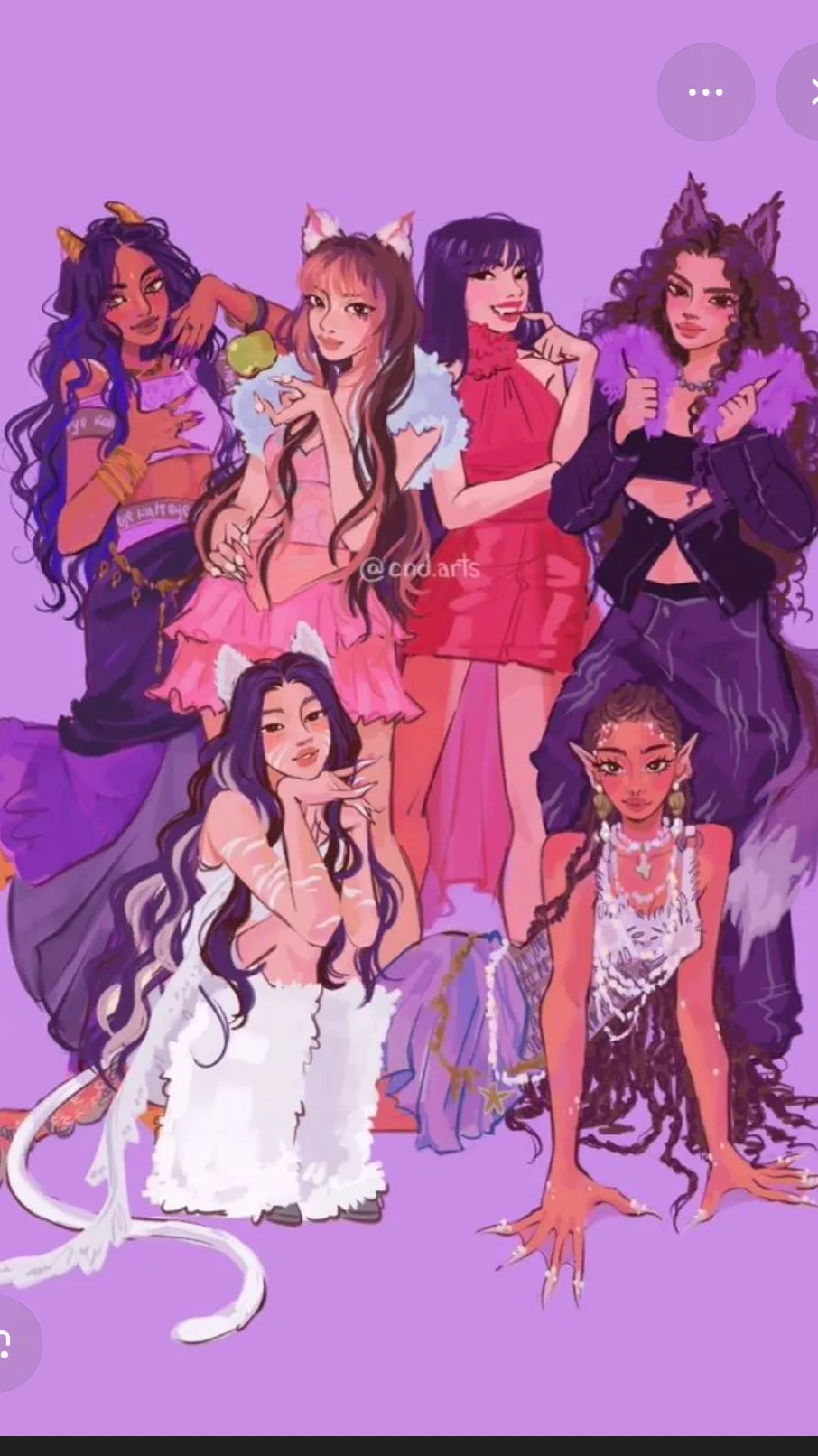 ai character: Katseye ♡ིྀ background