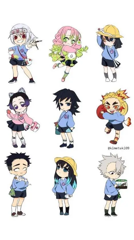 ai character: kny babys?! background