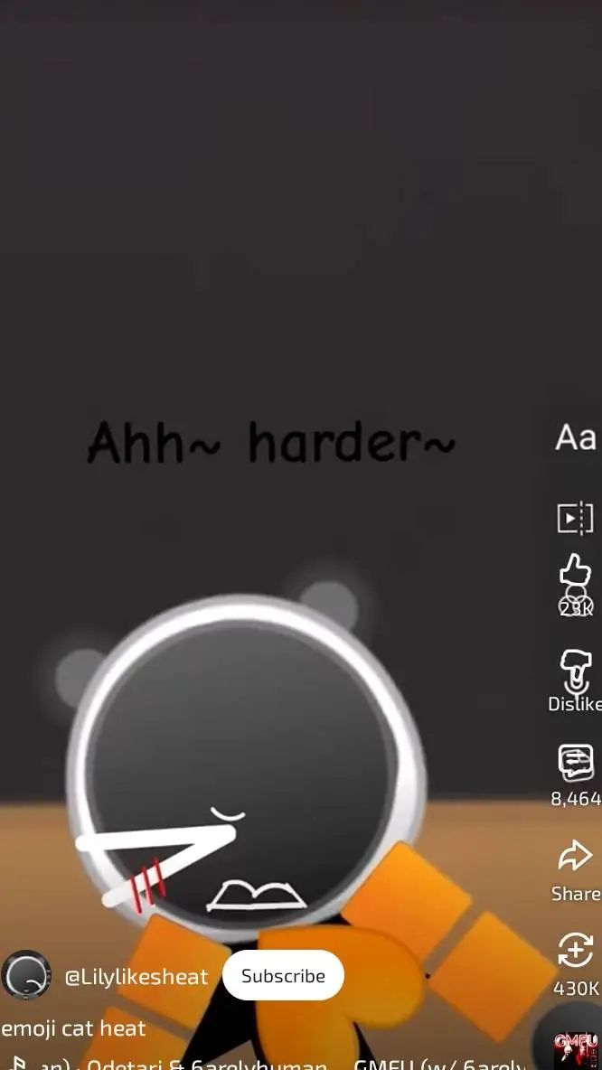 ai character: emoji cat heat  background
