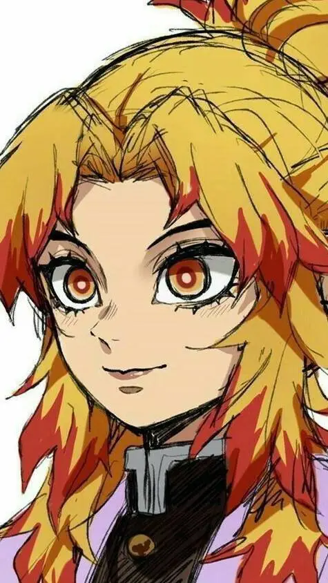 ai character: woman rengoku  background