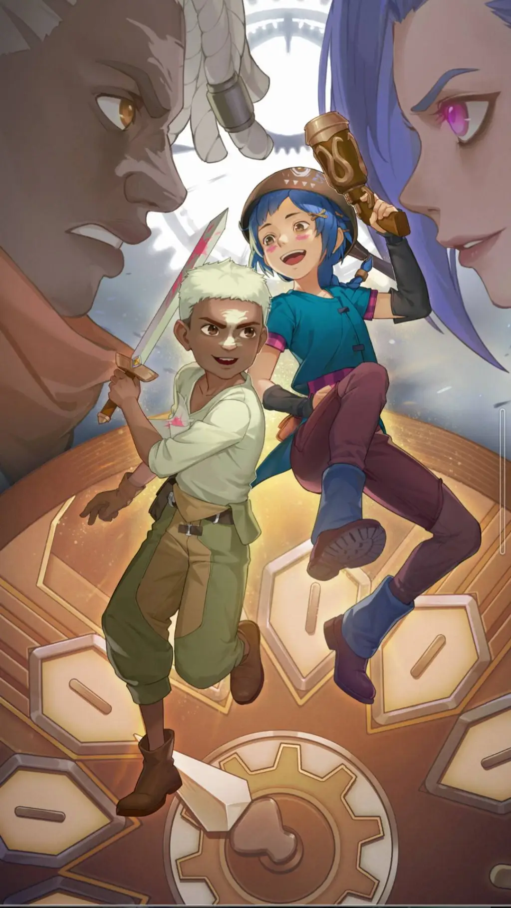 ai character: Arcane Ekko background