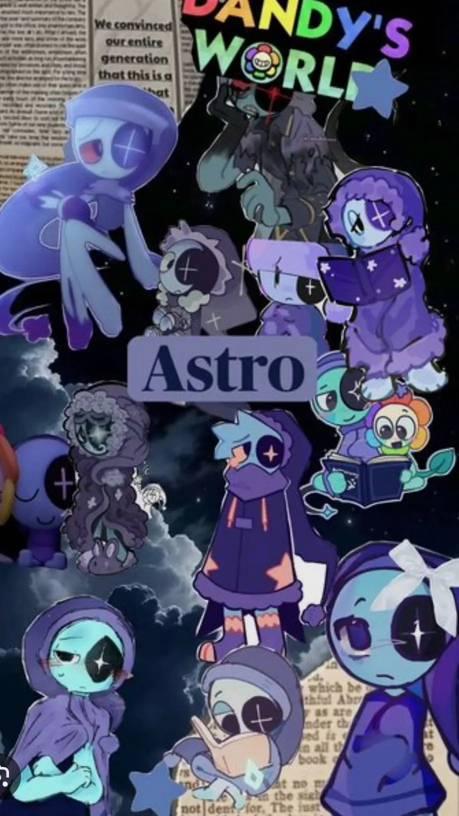 ai character: astro  background
