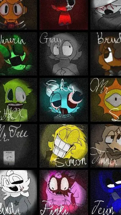 ai character: Sprunki Horror background
