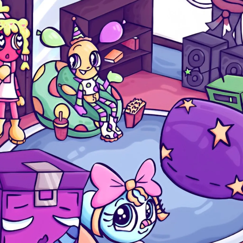 chat with ai character: Projector room