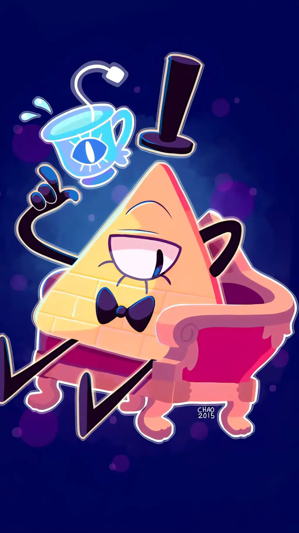 ai character: Bill Cipher background