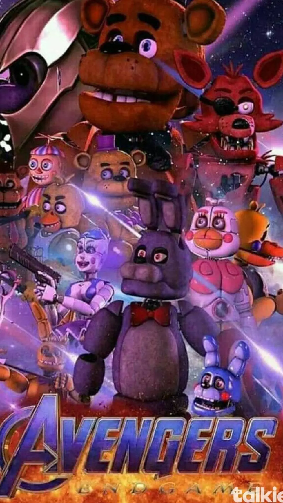 ai character: fnaf  background