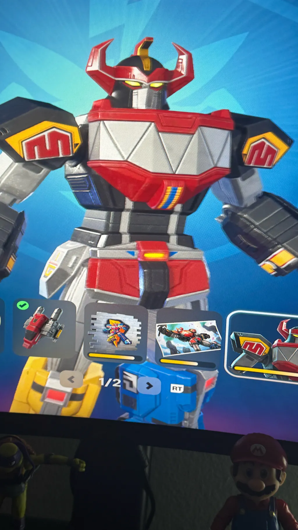 ai character: Dino Megazord￼ background