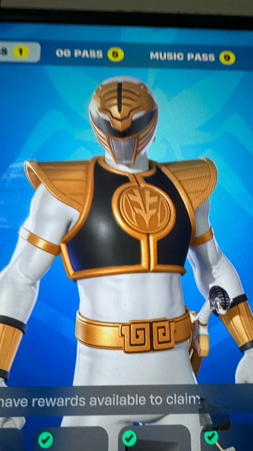 ai character: White Ranger ￼ background