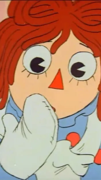 ai character: Raggedy Ann~Auntie background