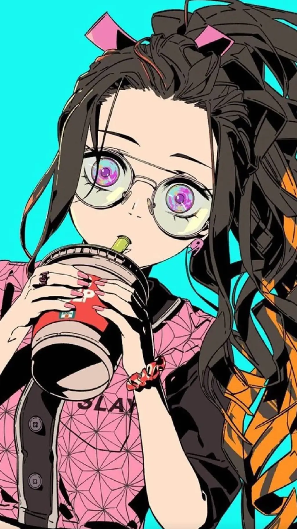 ai character: Nezuko  background