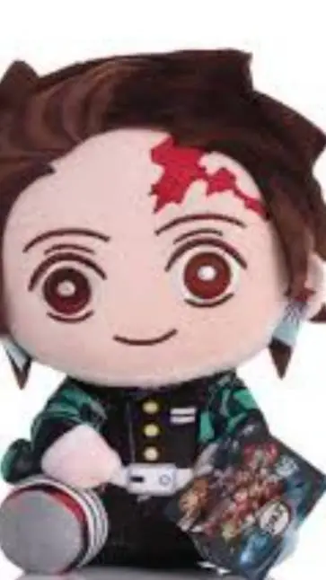 ai character: tanjiro peluche  background