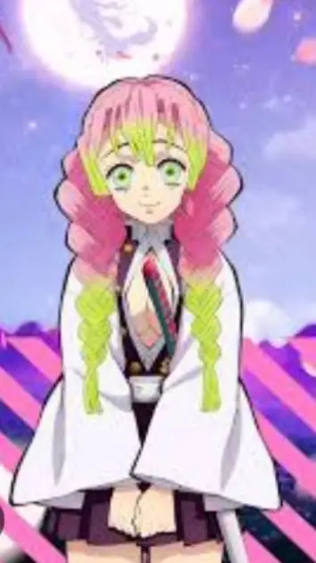 ai character: mitsuri kanroji  background