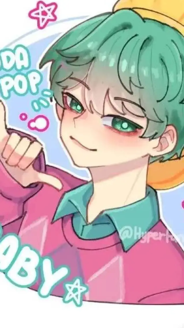 ai character: baby SAJA  background