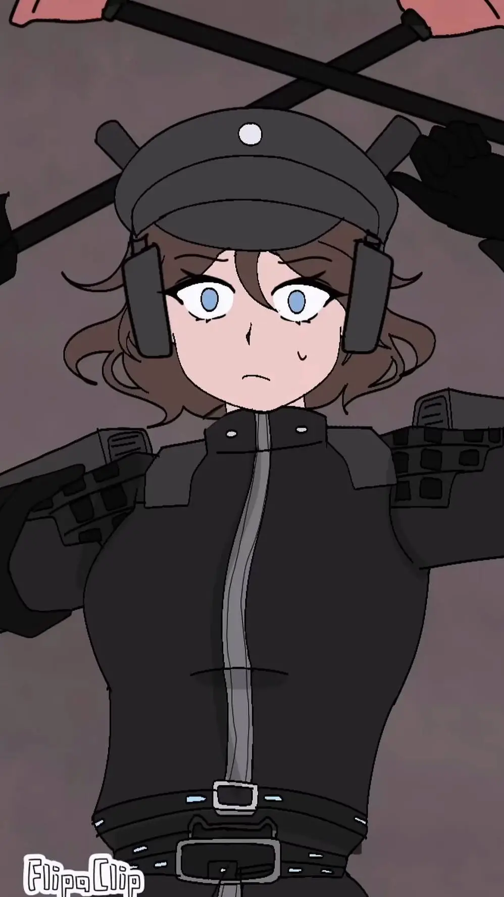 ai character: camerawoman💙 background