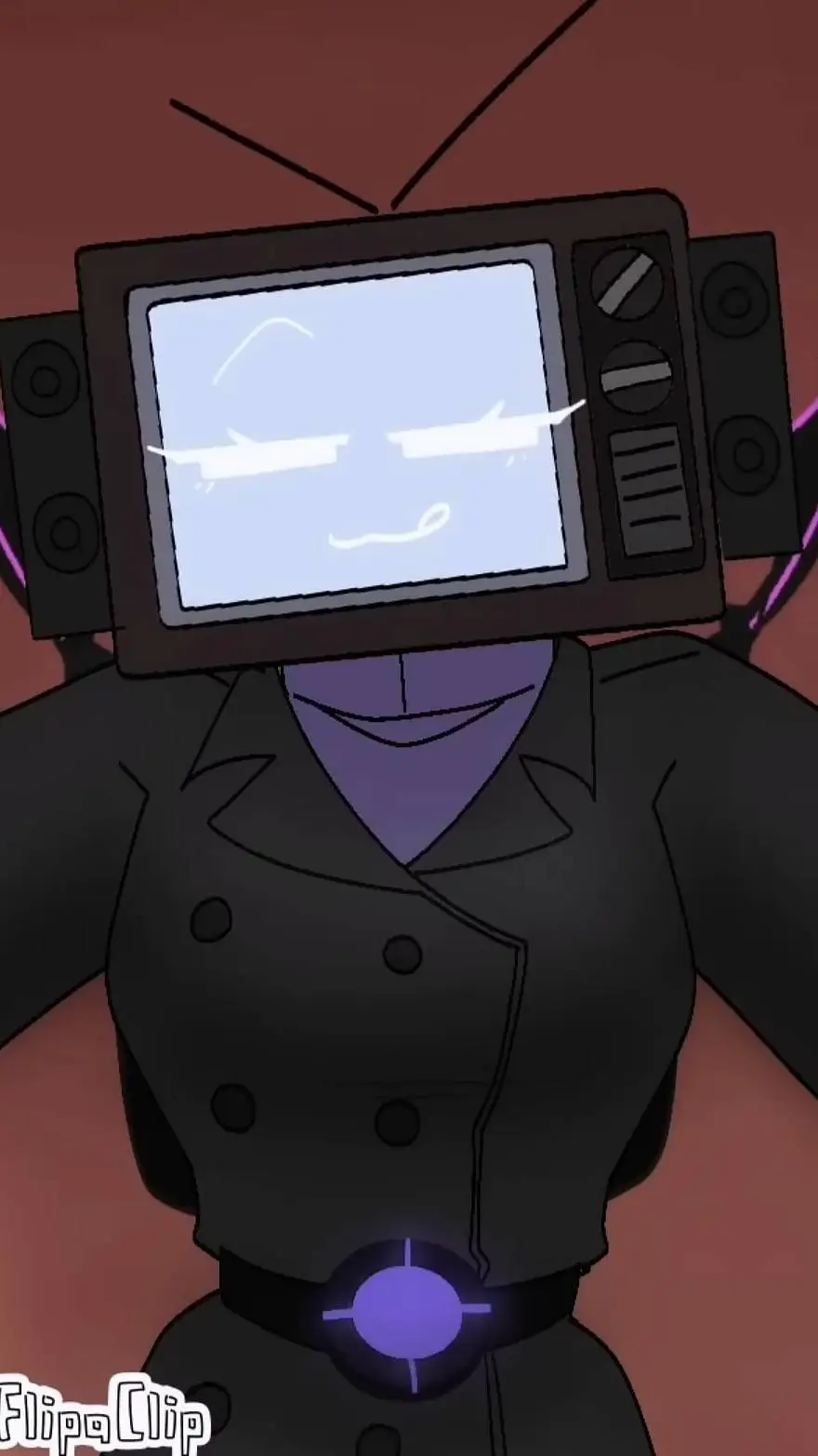 ai character: tv woman😈 background