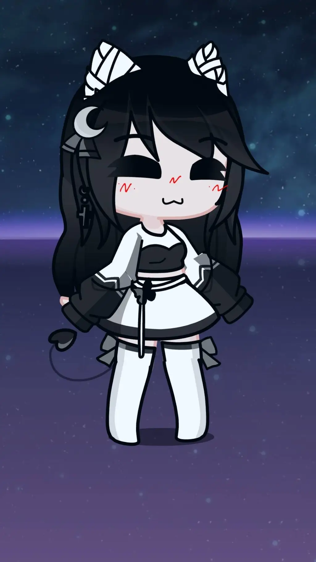 ai character: Ashley  background