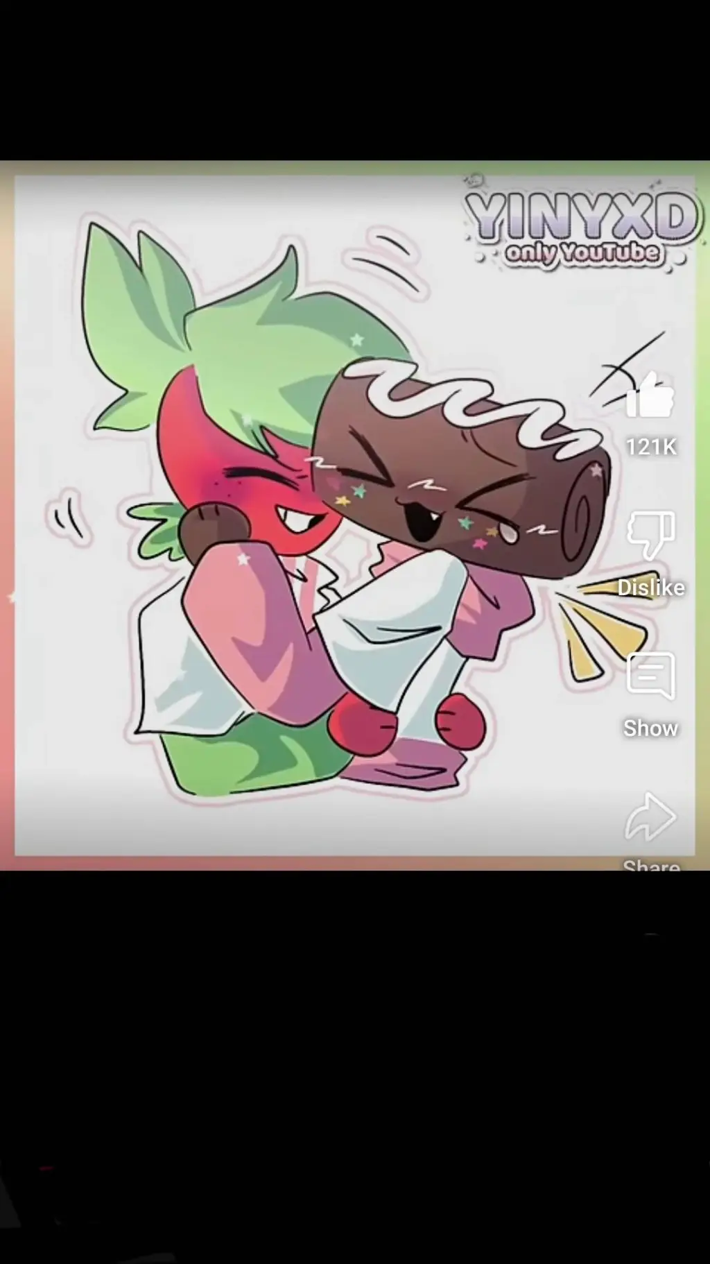 ai character: 🤍Sweet Fruitcake🤍 background
