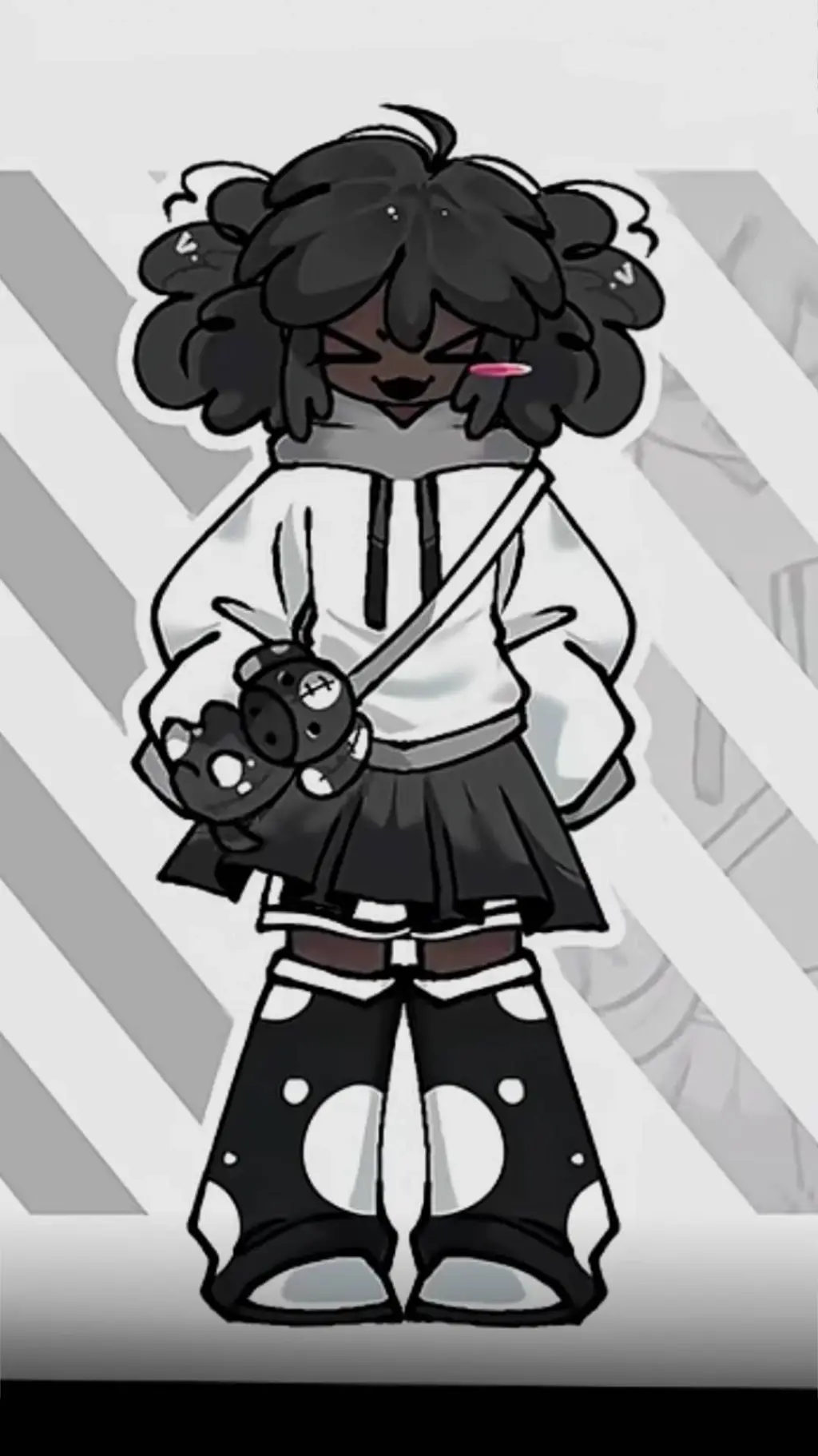 ai character: 🤍🖤Toodles🖤🤍 background