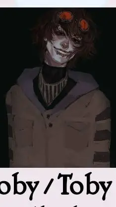 ai character: Ticci Toby  background