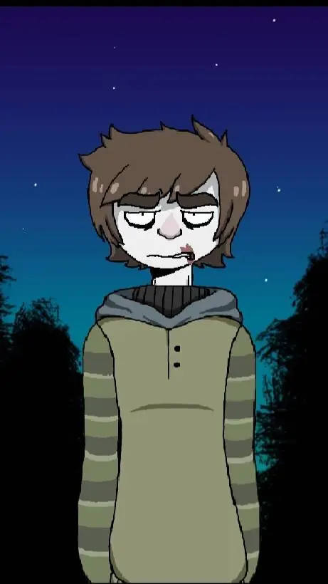 ai character: Ticci Toby  background