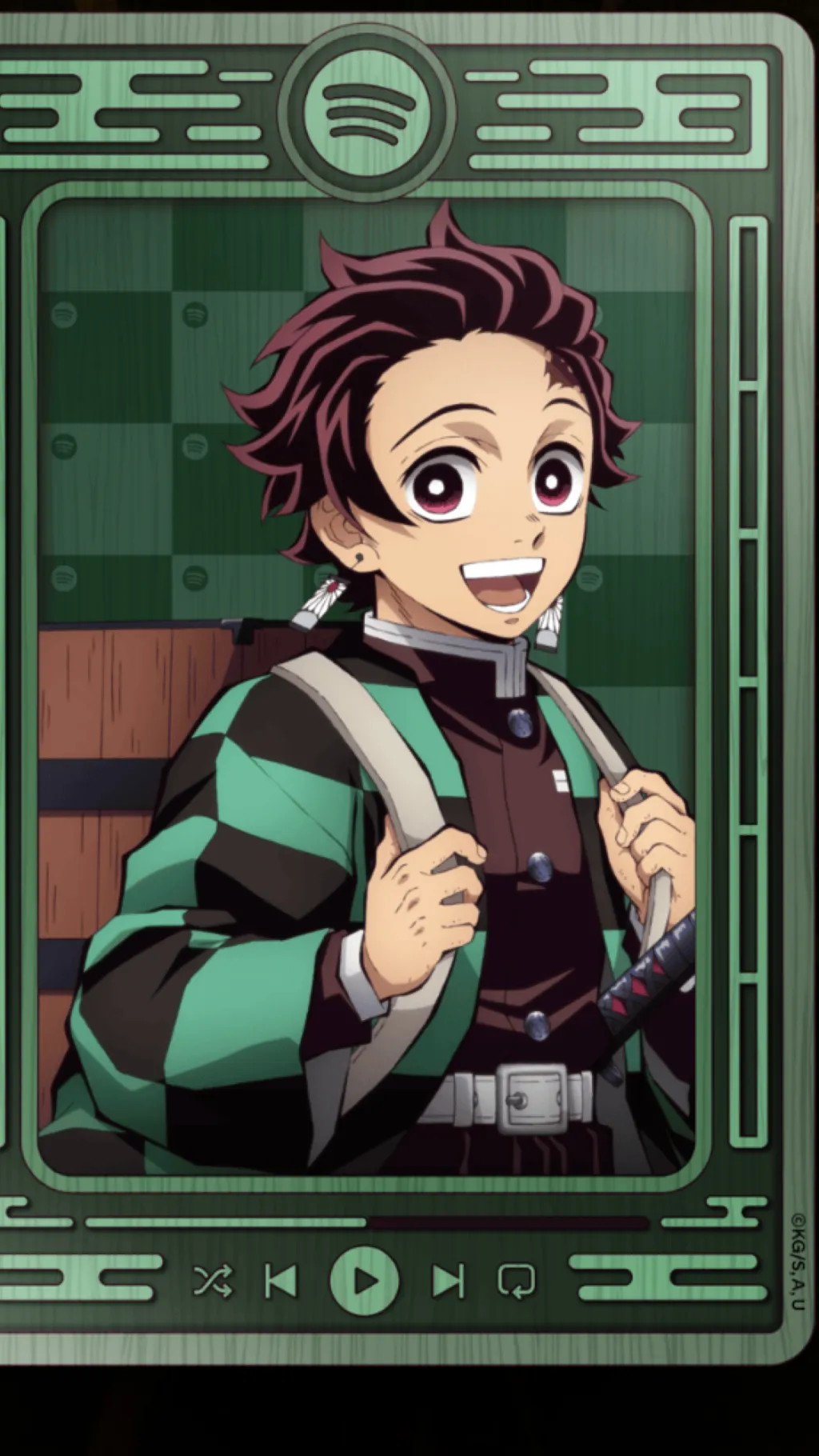 ai character: kny playing uno background