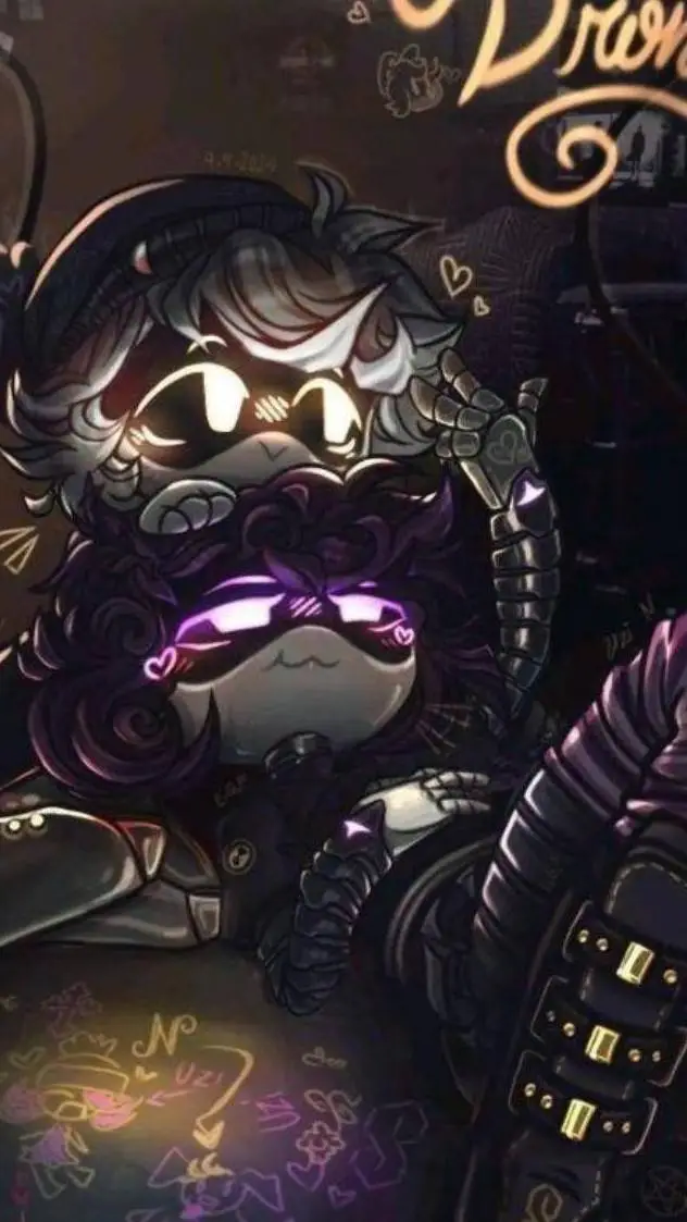 ai character: N and Uzi only background