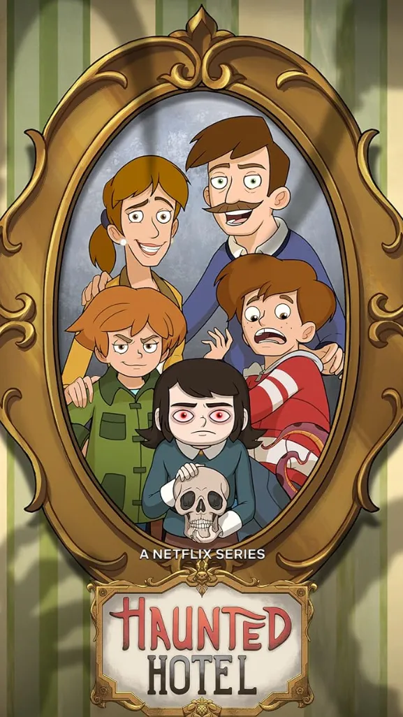 ai character: Haunted hotel background